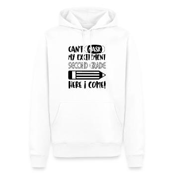 Can't Mask My Excitement Second Grade Kids Teacher - Men’s Premium Organic Hoodie - white - Front - Nico (187cm)