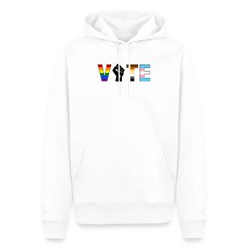 Vote LGBTQ Gay Rights Voter - Men’s Premium Organic Hoodie - white - Front - Nico (187cm)