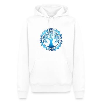 Arbre - Sweat à capuche Premium bio Homme - blanc - Devant - Nico (187cm)