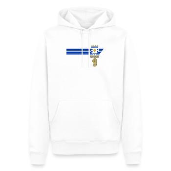 Uruguay Urus La Celeste Fußball Fan Trikot - Männer Premium Bio Hoodie - Weiß - Vorne - Nico (187cm)