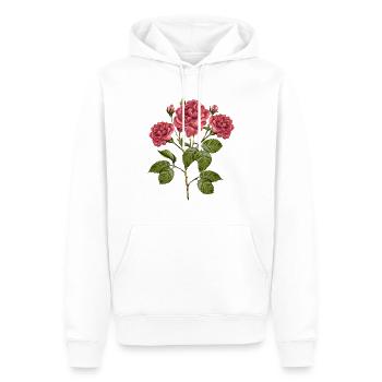 Fleur - Sweat à capuche Premium bio Homme - blanc - Devant - Nico (187cm)
