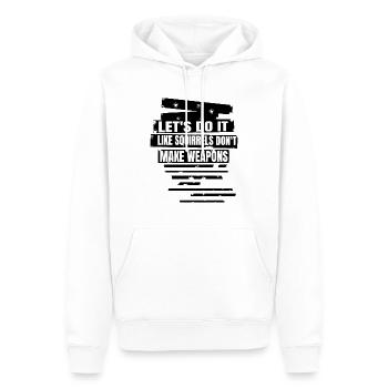hippy bird cool 1960s birthday present - Männer Premium Bio Hoodie - Weiß - Vorne - Nico (187cm)