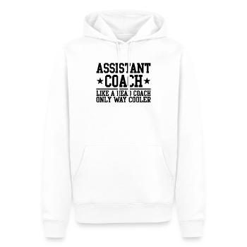 Assistant Coach Only Way Cooler - Men’s Premium Organic Hoodie - white - Front - Nico (187cm)