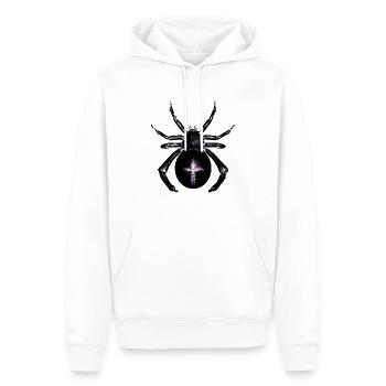 Spider - Männer Premium Bio Hoodie - Weiß - Vorne - Nico (187cm)