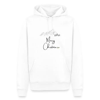 Merry Christmas - Männer Premium Bio Hoodie - Weiß - Vorne - Nico (187cm)
