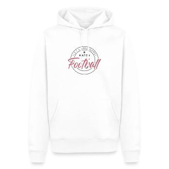 Take Naps & Watch Football - Men’s Premium Organic Hoodie - white - Front - Nico (187cm)