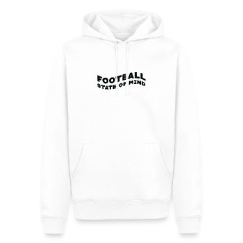 Football State of Mind - Men’s Premium Organic Hoodie - white - Front - Nico (187cm)