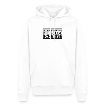 Spielerfrau Fussball Kreisklasse Fußball Spieltag - Männer Premium Bio Hoodie - Weiß - Vorne - Nico (187cm)