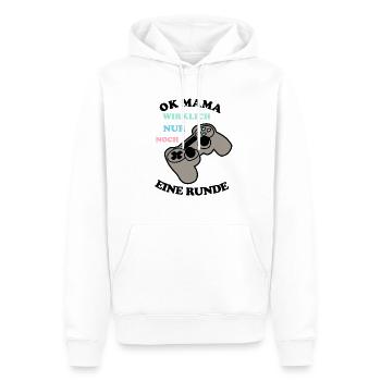 Controller Mama - Männer Premium Bio Hoodie - Weiß - Vorne - Nico (187cm)