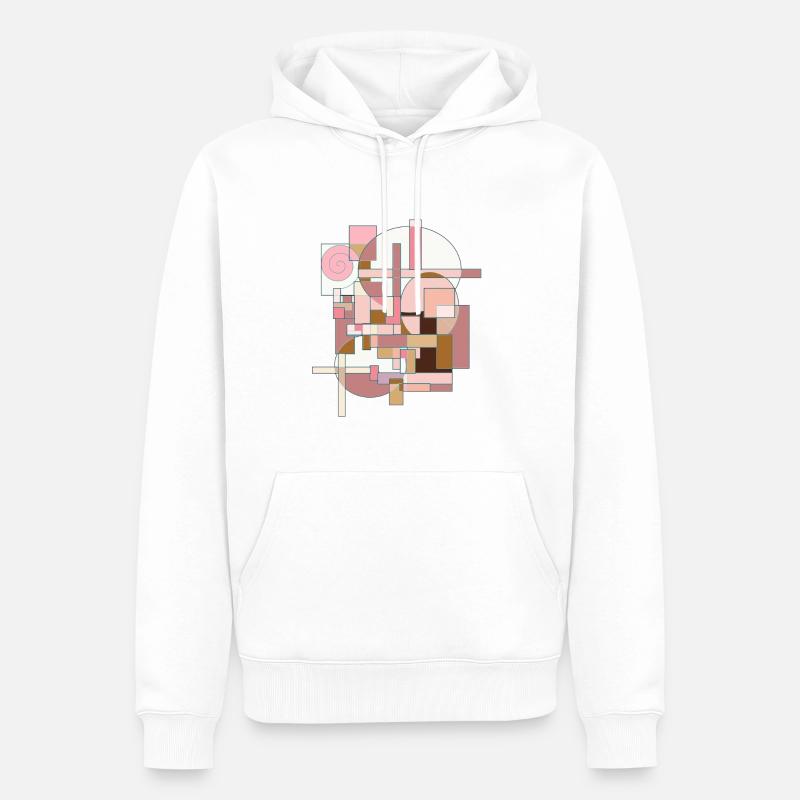 Comptable abstrait, mathématicien, architecte - Sweat à capuche Premium bio Homme - blanc