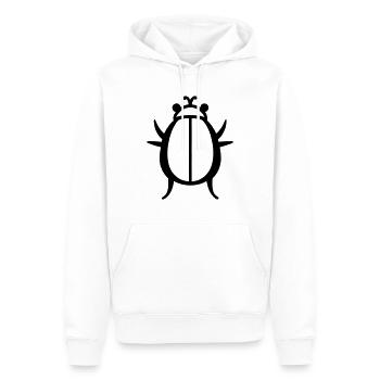 Coccinelle - Sweat à capuche Premium bio Homme - blanc - Devant - Nico (187cm)