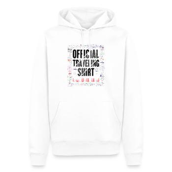 Stamp Flight Travel Holiday Cruise - Men’s Premium Organic Hoodie - white - Front - Nico (187cm)