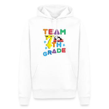 7thGrade - seventh Graders - 7th Grader - Männer Premium Bio Hoodie - Weiß - Vorne - Nico (187cm)