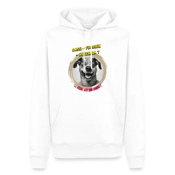 Gassi ! - Männer Premium Bio Hoodie - Weiß - Vorne - Nico (187cm)