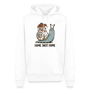 Schnecke mit Haus - Männer Premium Bio Hoodie - Weiß - Vorne - Nico (187cm)