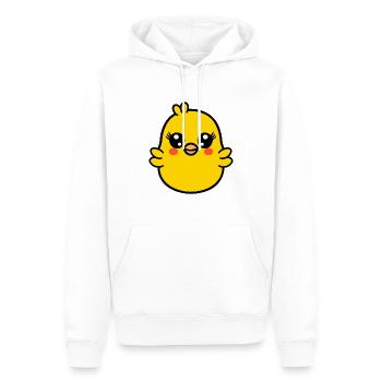 Küken - Männer Premium Bio Hoodie - Weiß - Vorne - Nico (187cm)