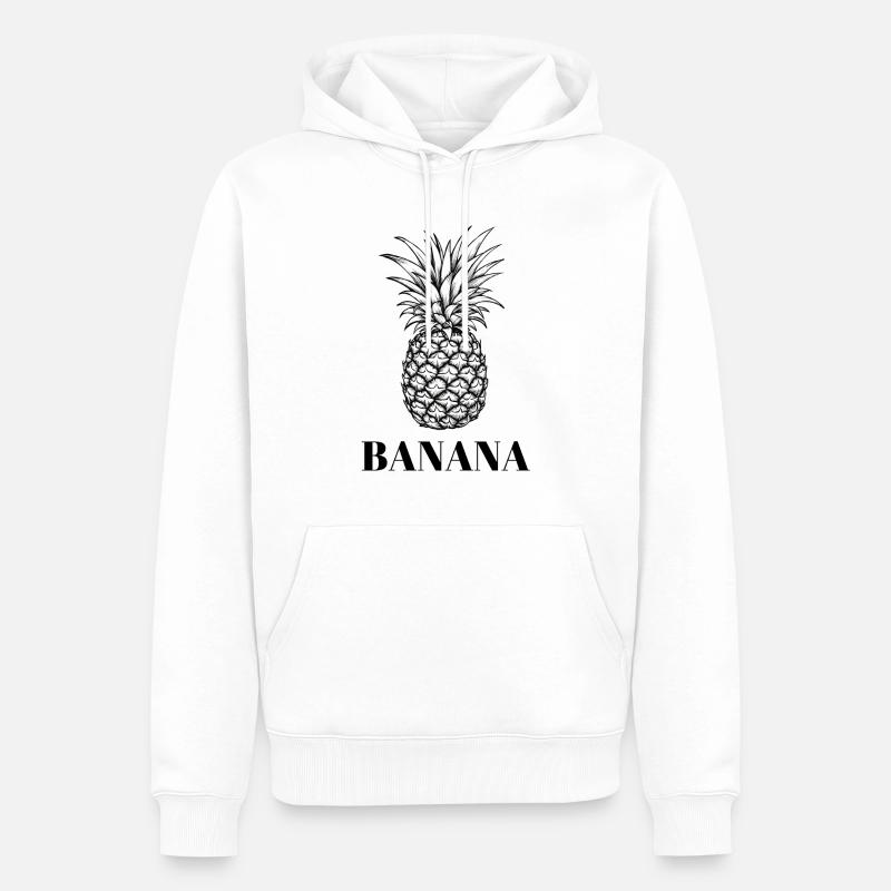 Banananas - Banane oder Ananas - Geschenk Party - Männer Premium Bio Hoodie - Weiß