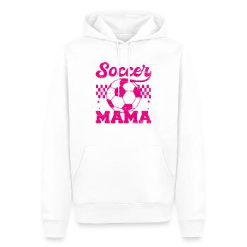Football Maman Détresse Fête des Mères Maman - Sweat à capuche Premium bio Homme - blanc - Devant - Nico (187cm)