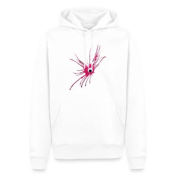 MONSTRUMMS N°9 - Sweat à capuche Premium bio Homme - blanc - Devant - Nico (187cm)