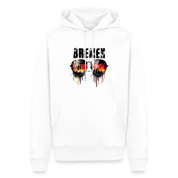 Lunettes de soleil Brême Design avec drapeau allemand - Sweat à capuche Premium bio Homme - blanc - Devant - Nico (187cm)
