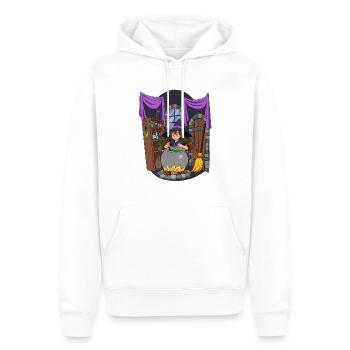 Witch - Men’s Premium Organic Hoodie - white - Front - Nico (187cm)