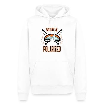 Skiläufer Boarder Ski Fahrer Liebhaber Skisport - Männer Premium Bio Hoodie - Weiß - Vorne - Nico (187cm)