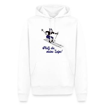 Langläufer Ski Skilanglaufen Skilanglauf Skifahrer - Männer Premium Bio Hoodie - Weiß - Vorne - Nico (187cm)