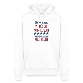 Schwiegersohn Geburtstag Bester Schwieger Sohn - Männer Premium Bio Hoodie - Weiß - Vorne - Nico (187cm)