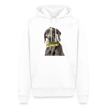 Deutsche Dogge - Männer Premium Bio Hoodie - Weiß - Vorne - Nico (187cm)