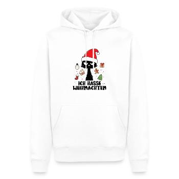 Ich Hasse Weihnachten Weihnachtskatze Weihnachten - Männer Premium Bio Hoodie - Weiß - Vorne - Nico (187cm)