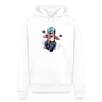 Moto pour enfants Design - Sweat à capuche Premium bio Homme - blanc - Devant - Nico (187cm)