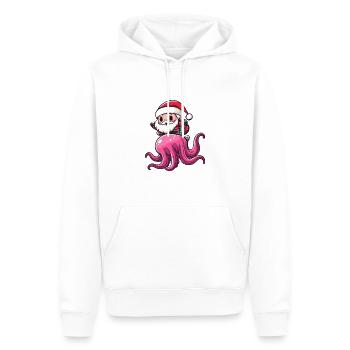 Qualle Weihnachtsmann Cartoon - Männer Premium Bio Hoodie - Weiß - Vorne - Nico (187cm)
