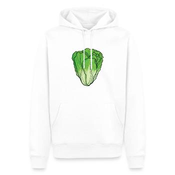Salatkopf Kopfsalat Gemüse Karneval Kostüm Salat - Männer Premium Bio Hoodie - Weiß - Vorne - Nico (187cm)