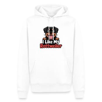 J’aime mon Rottweiler Hundeliebe - Sweat à capuche Premium bio Homme - blanc - Devant - Nico (187cm)
