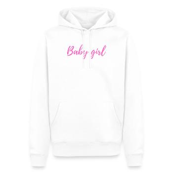 Antisocial Solitary Baby Girl Aesthetic - Sweat à capuche Premium bio Homme - blanc - Devant - Nico (187cm)