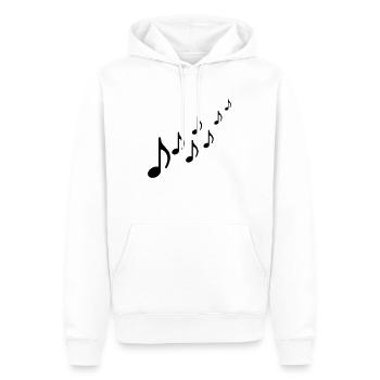 musician - Sweat à capuche Premium bio Homme - blanc - Devant - Nico (187cm)