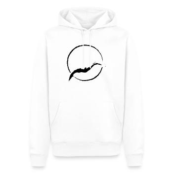 Sonne, Möwe - Männer Premium Bio Hoodie - Weiß - Vorne - Nico (187cm)