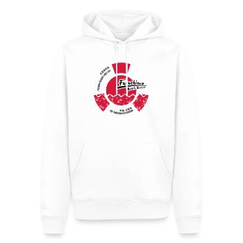 Fukushima Beach Resort (schwarzes CLASSIC-Shirt) - Männer Premium Bio Hoodie - Weiß - Vorne - Nico (187cm)