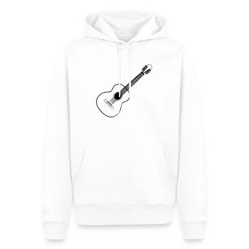 Gitarre Akustik Musik - Männer Premium Bio Hoodie - Weiß - Vorne - Nico (187cm)