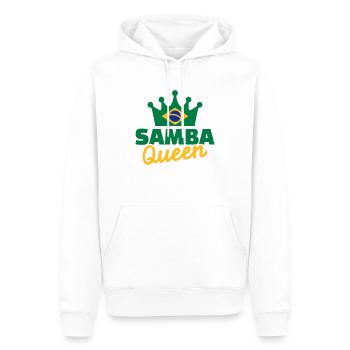 Samba - Men’s Premium Organic Hoodie - white - Front - Nico (187cm)