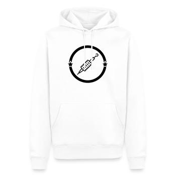 Tätowierer Tatouage Tattoo Tattooist Tatoueur - Men’s Premium Organic Hoodie - white - Front - Nico (187cm)