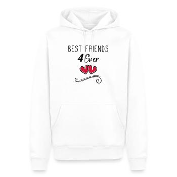 best friends 4 ever - Männer Premium Bio Hoodie - Weiß - Vorne - Nico (187cm)