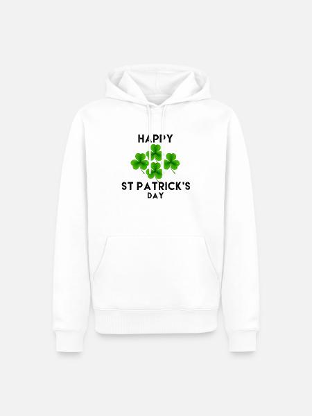 St Patrick's Day - Men’s Premium Organic Hoodie - white