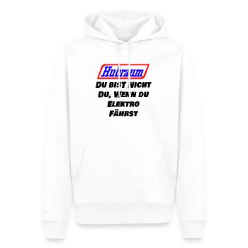 Hubraum Statt Wohnraum - Männer Premium Bio Hoodie - Weiß - Vorne - Nico (187cm)