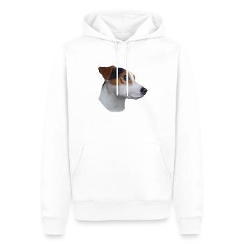 Jack russell terrier - Sweat à capuche Premium bio Homme - blanc - Devant - Nico (187cm)