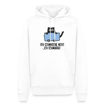Ich schnurre - Schnarchen Katzen Schlafshirt - Männer Premium Bio Hoodie - Weiß - Vorne - Nico (187cm)