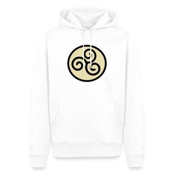 Wikinger Symbol - Männer Premium Bio Hoodie - Weiß - Vorne - Nico (187cm)