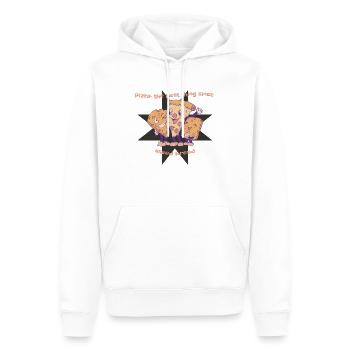 Pizza The Best Thing Since Sliced Bread Pizza - Männer Premium Bio Hoodie - Weiß - Vorne - Nico (187cm)