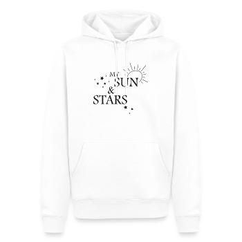 my sun and my stars - Men’s Premium Organic Hoodie - white - Front - Nico (187cm)
