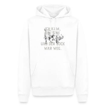 Kein Bock - Männer Premium Bio Hoodie - Weiß - Vorne - Nico (187cm)